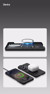 Benks Magnetic Armor Air Kevlar Ümbris Metal Frame 600D (J049) for Samsung Galaxy S26 Plus must