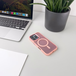 Magnetic Collection MagSafe iPhone 16 Pro Max Ümbris - roosa
