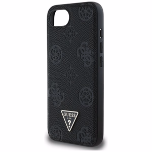 GUESS ümbris jaoks IPHONE 16e (SE 4 2025) compatible with MagSafe GUHMPSE4PGBTMK (Grained PU Hot Stamp Peony Triangle Logo) must
