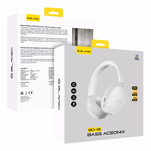 Blavec Over-ear Bluetooth Kõrvaklapid BO-13 Bass Aceonix ANC (BO13-W) valge