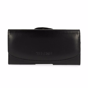 Telone VIVA Belt Holster (SIZE 13) for Iphone 7/8/11 Pro/12 Mini/13 Mini/SE 2020/SE 2022/X/XS black, leather (140x70x14 mm)