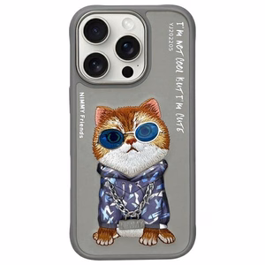 Nimmy Glasses Cool Cat Ümbris jaoks iPhone 16 Pro - Hall