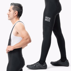 Rockbros 200021 Long Cycling Bib Shorts with Pad Size S - Black