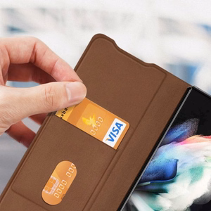 Telefoni ümbris Dux Ducis Bril Samsung F936 Z Fold4 pruun