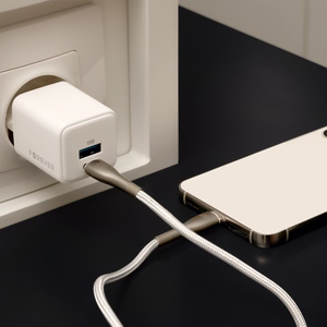 Forever TC-08-20AC GaN PD QC laadija 1x USB-C 1x USB 20W valge