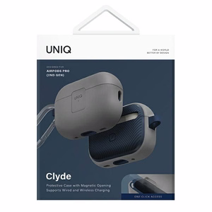 Uniq Clyde Lock Ümbris AirPods Pro 2 - hall-sinine