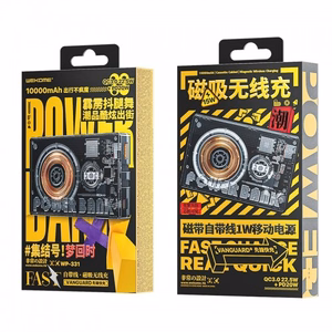 Akupank WK Design WP-331 must 10000mAh (Juhtmevaba laadimine 15W / PD 20W / QC3.0 22.5W)
