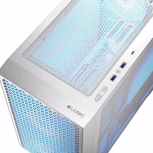 Logic Dart Pro ARGB Mini USB-C arvutikorpus valge