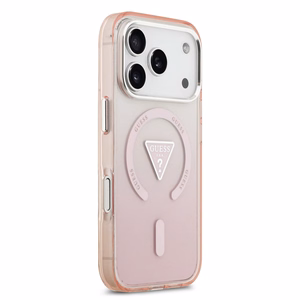 GUESS ümbris jaoks IPHONE 17 Pro compatible with MagSafe GUHMP17LHGTMLCGP (IML Gradient W/ Triangle Logo) roosa