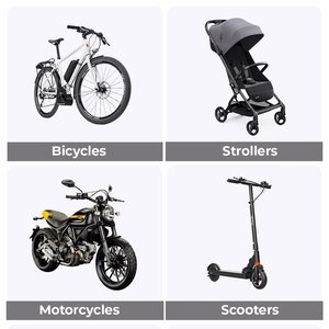 Blavec Uchwyt Rowerowy BV-02 Velo to handlebar (BV02-HSB) silver-must