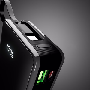Powerbank SBS 20000 mAh 20W with built-in USB-C cable and digital display - black