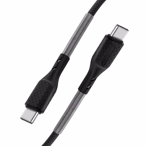 Kaabel USB C to USB C Forcell F-Energy QC4.0 PD 5A 66W Carbon 1 m CB-02C must