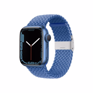 Crong Wave Band punutud rihm Apple Watch 44 / 45 / 46 / 49 mm kellale, sinine