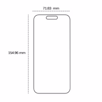 Karastatud klaas 2,5D iPhone 16 Plus 6,7"