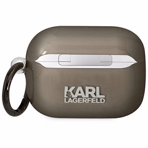 Karl Lagerfeld KLAPHNIKTCK чехол AirPods Pro чёрный/чёрный Karl's Head