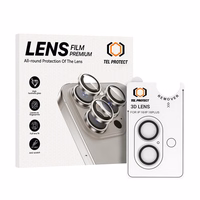 Tempered glass Tel Protect 3D Lens on camera jaoks Iphone 17 läbipaistev (lens 2 pieces)
