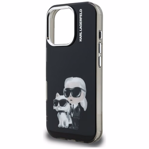 Karl Lagerfeld IML Aquarelle Karl & Choupette & Logo Ümbris jaoks iPhone 16 Pro Max - must