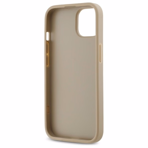 DKNY Quilted Stack Logo iPhone 14 Ümbris - Beige
