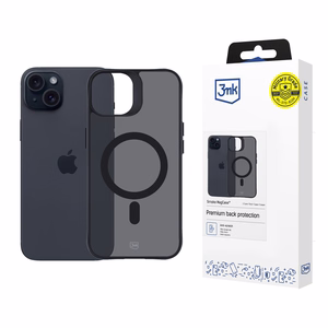 3mk Smoke MagCase with MagSafe jaoks iPhone 15 Plus - semi-läbipaistev