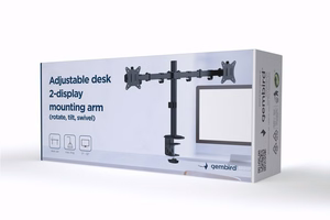 Gembird MA-D2-01 monitor mount / stand 81.3 cm (32") Desk must