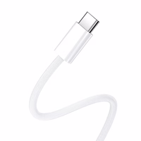 BWOO Cable USB-C - USB-C 1m 60W jaoks iPhone 15 BO-X284 valge
