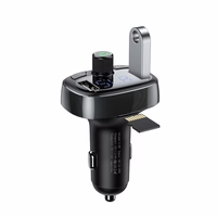 Baseus S-09 FM Saatja koos Bluetooth ja MP3 Player USB-A microSD - must