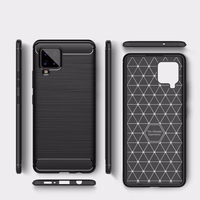 Carbon Case Paindlik kate TPU ümbris Samsung Galaxy A42 5G sinine