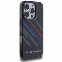 BMW Motosport IML Random Stripes iPhone 16 Pro Ümbris - must
