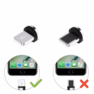 Plug adapter jaoks magnetic USB Kaabel Lightning hõbedane