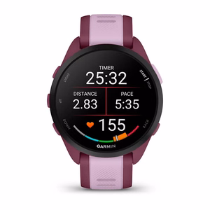 Garmin Forerunner 165 Music – GPS-nutikell, AMOLED, 43 mm, lilla