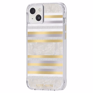 Case-Mate Pearl Stripes MagSafe ümbris seadmele iPhone 14 Plus, pärlmutrikaunistusega