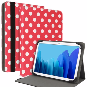 Wonder Canvas Tablet Ümbris 10 inches punane polka-dot