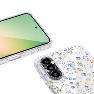 Tech-Protect FlexAir Чехол для Samsung Galaxy A27, прозрачный с цветочным узором