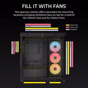 Corsair 4500X LX-R RGB karastatud klaas kesktorni korpus, must