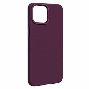 Etteri Silicone Mag ümbris iPhone 15 6,1 tolli jaoks, tume kirsipunane