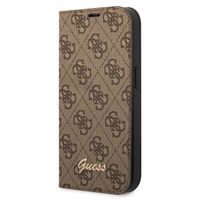 Guess GUBKP14SHG4SHW iPhone 14 6.1 "brown / brown book 4G Vintage kuldne Logo