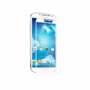 Moshi iVisor XT korduvkasutatav kogu ekraani kaitsekile seadmele Samsung Galaxy S4, valge raamiga