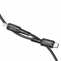 Acefast C1-01 Lightning - USB-C MFi PD kaabel 30W 3A 480Mb/s 1.2m - must