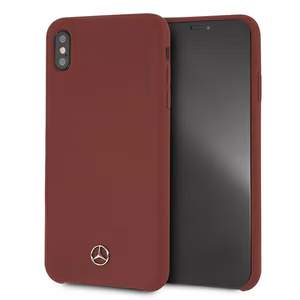 Mercedes Silicone Line ümbris iPhone Xs Max'ile - punane