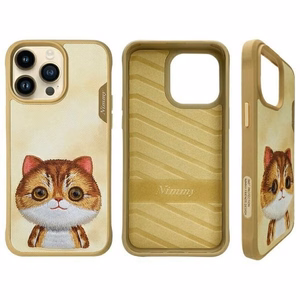 Nimmy Big Eyed Pet 2.0 Cat Ümbris jaoks iPhone 15 Pro - Roheline