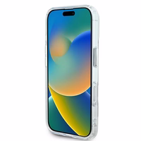 Karl Lagerfeld IML Metal Karl&Choupette Head MagSafe Ümbris jaoks iPhone 16 - valge