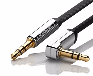 Ugreen lame AUX helikaabel 3.5mm mini jack 1m hõbedane (10597)