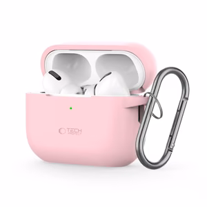 Tech-Protect Silicone Hook Ümbris jaoks Apple AirPods Pro 1 / 2 - Roosa