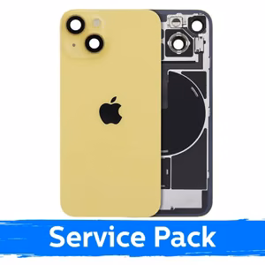 Задняя крышка, совместима с Apple iPhone 14 / Желтый / (Service Pack)