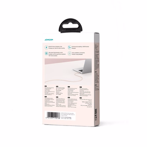 Joyroom Multi-Color Series S-A34 USB-C / USB-C PD 60W 1m Kaabel - roosa