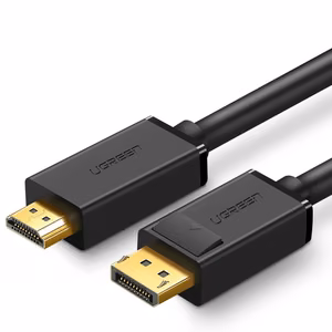 Ugreen ühesuunaline DisplayPort - HDMI kaabel 4K 30Hz 32 AWG 1.5m must (DP101 10239)