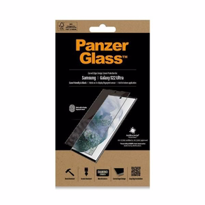 PanzerGlass E2E Microfracture antibacterial glass jaoks Samsung Galaxy S22 Ultra - with must raamiga