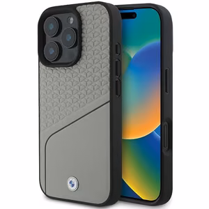 BMW Sign Leather Textured and Line MagSafe iPhone 16 Pro Ümbris - hall
