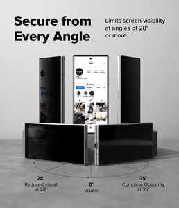 Ringke Easy Slide Privacy 360 2 privaatsusfiltriga kaitseklaasi komplekt mudelile Samsung Galaxy Z Fold 8 Ultra