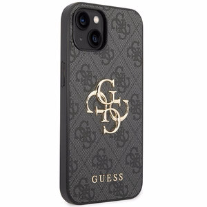 Guess 4G Big Metal Logo iPhone 15 Ümbris - hall